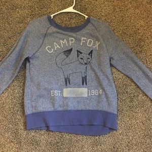 Blue long sleeve sweatshirt
